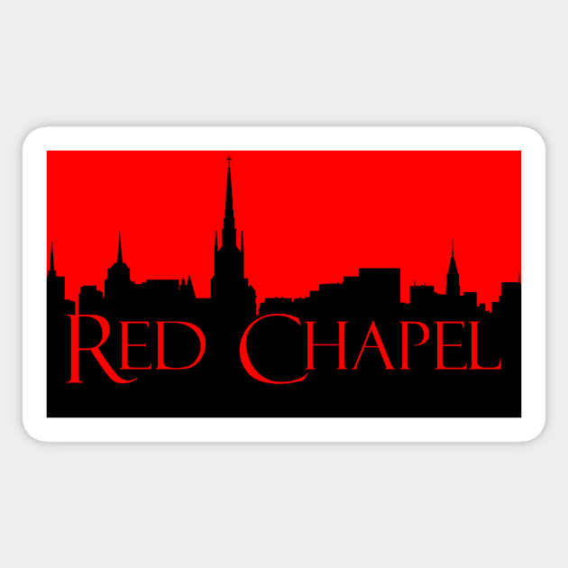 Red Chapel (Red Silhouette) Sticker by Dave